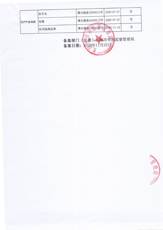 一(yī / yì ／yí)類備案表